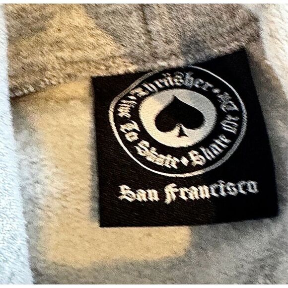 Lot Of 2 Thrasher Men's Gray Hoodie & Navy Short Sleeve Graphic Tee Bundle Small - Picture 3 of 5